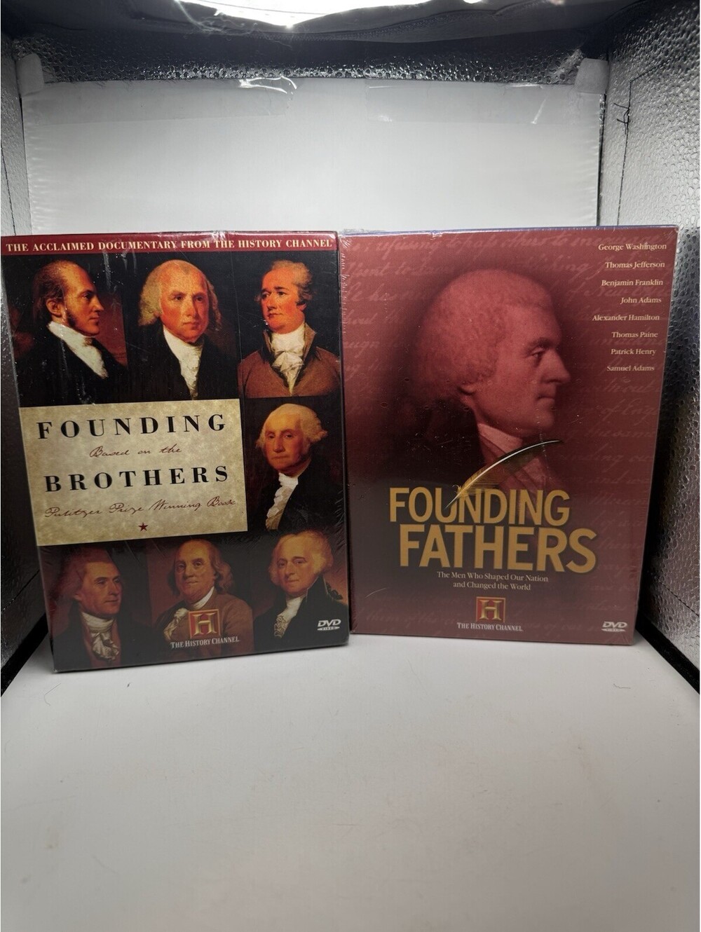 The History Channel Founding Fathers & Founding Brothers DVD Box Set Lot 2-Disc